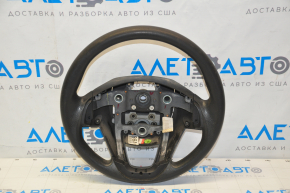 Naked steering wheel Kia Optima 12-13 black rubber, without pads and buttons, scuffs on plastic and rubber