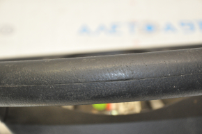 Naked steering wheel Kia Optima 12-13 black rubber, without pads and buttons, scuffs on plastic and rubber