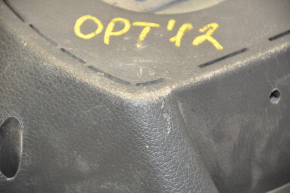 Naked steering wheel Kia Optima 12-13 black rubber, without pads and buttons, scuffs on plastic and rubber