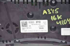 Instrument cluster Audi A3 8V 15-16 4d color display, 15k, scratches on glass