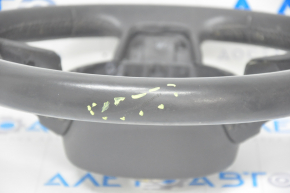 Bare steering wheel Audi A3 8V 15-20 leather, black, under petals, without buttons and petals, scratches