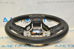 Naked steering wheel Subaru Forester 14-16 SJ black rubber, with rear pad