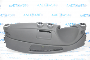 Torpedo front panel with AIRBAG Audi A3 8V 15-16 4d, FWD, black, with aluminum insert, speaker grille honeycomb break