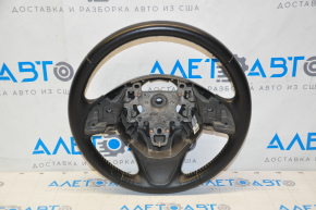Naked steering wheel Mitsubishi Outlander 14-21 leather black, scuffs on leather