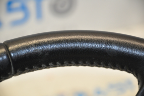 Naked steering wheel Mitsubishi Outlander 14-21 leather black, scuffs on leather