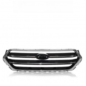Radiator grill grill Ford Escape MK3 17-19 rest black with chrome without emblem