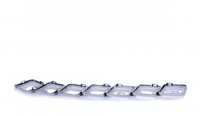 Chrome inserts in the radiator grille Jeep Compass 17-25 set 7 pcs,