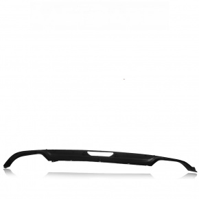 Lower trim of rear bumper Hyundai Sonata 15-17 sport for 2 pipes, with central hole