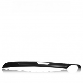 Lower trim of rear bumper Hyundai Sonata 15-17 SE, for 1 pipe, with central hole
