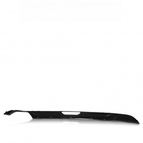 Lower trim of rear bumper Hyundai Sonata 15-17 SE, for 1 pipe, with central hole