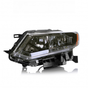 Headlight front left Nissan Rogue 14-16 bare halogen