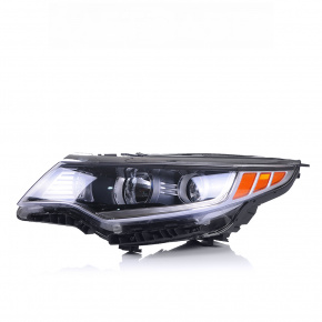 Headlight front left bare Kia Optima 16-18 USA prerest halogen with overlay
