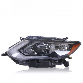 Headlight front left Nissan Rogue 17- bare halogen