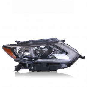 Headlight front right Nissan Rogue 17- bare halogen scratch on glass
