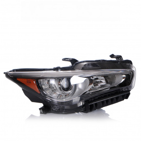 Front right headlight complete Infiniti Q50 14-17 without AFS with lower mount