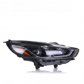 Headlight front right bare Hyundai Sonata 18-19 halogen with mount