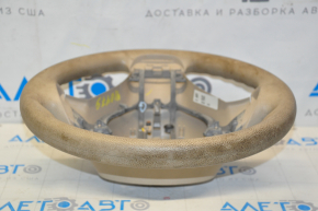 Naked steering wheel Nissan Rogue 14-16 beige rubber, for dry cleaning