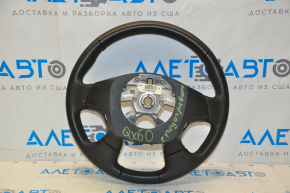 Naked steering wheel Infiniti JX35 QX60 13-15 pre-rest, leather black, heated, bumpers