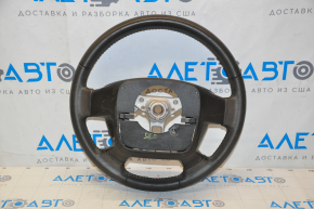 Naked steering wheel for Toyota Sequoia 2011, black leather, no buttons or cruise control, scuffs, bumps