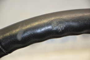 Naked steering wheel Toyota Highlander 08-13 leather black, scratches on leather and plastic