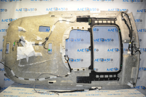Acura MDX 14-16 headliner under sunroof, DVD, gray, cut at sunroof, dents, break