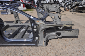 Front right quarter Tesla Model S 16-20 rest AWD on the body, aluminum panel, graphite