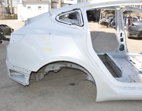 Quarter wing rear right Tesla Model 3 21- on the body, white, butt