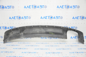 Rear bumper lip Audi A3 8V 15-16 for 1 pipe, structure, scratches