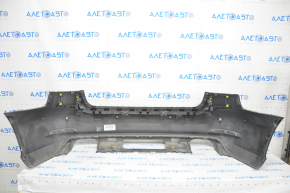 Bare rear bumper Audi A3 8V 15-16 for parking sensors, with central mount, black