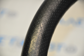 Naked steering wheel Dodge Durango 11-13 leather black, for cruise, without buttons, with pads, heated, scratches, bumps