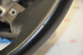 Naked steering wheel Lexus RX350 RX450h 10-12 prerest leather black with wood, no buttons, scratches