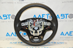 Naked steering wheel Ford Explorer 16-19 rest, black rubber, no buttons, scuffs on rubber