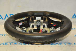 Naked steering wheel Ford Explorer 16-19 rest, black rubber, no buttons, scuffs on rubber