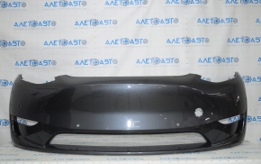 Tesla Model Y 20 bare front bumper - for 6 parking sensors, graphite