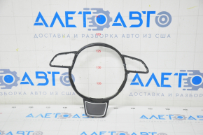 Steering wheel cover Audi A3 8V 15-20 black gloss, break crepe