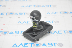 Gear knob Audi A3 8V 15-20 S-tronic black stitching, scuffs