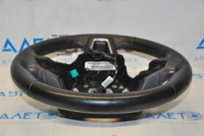 Naked steering wheel Ford Focus mk3 15-18 rest, under petals, black leather, scratches