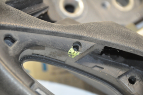 Naked steering wheel Hyundai Sonata 11-15 rubber black, without buttons and pads, broken mount