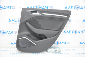 Door trim card rear right Audi A3 8V 15-20 4d, 5d, black, leather, Bang and Olufsen, with tweeter, aluminum insert