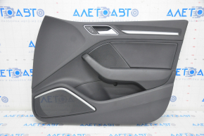 Door trim card front right Audi A3 8V 15-20 4d, 5d, black, leather, Bang and Olufsen, aluminum insert
