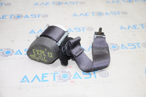 Seat belt 3 row rear left Ford Explorer 11-15 prerest, dark brown