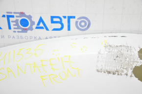 Hood bare Hyundai Santa FE Sport 13-18 white SWP, paint swelled