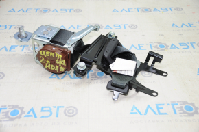 Seat belt rear center Acura MDX 14-20 black
