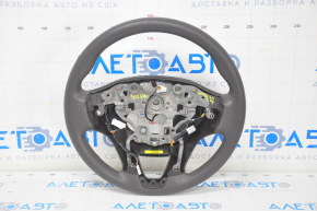 Naked steering wheel Hyundai Santa FE Sport 17-18 rest, rubber, dark brown, without buttons and pads