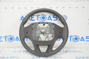 Naked steering wheel Hyundai Santa FE Sport 17-18 rest, rubber, dark brown, without buttons and pads