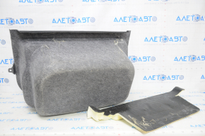 Tesla Model Y 20 trunk tray trim - black, type 2, insulation peeled off