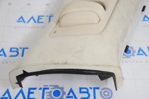 Center pillar trim upper belt right Tesla Model X 16-21 Alcantara beige, worn, chemically treated
