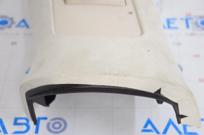 Center pillar trim upper belt left Tesla Model X 16-21 Alcantara beige, worn, chemically treated