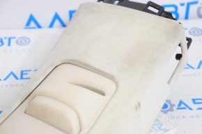 Center pillar trim upper belt left Tesla Model X 16-21 Alcantara beige, worn, chemically treated