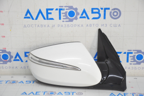 Side mirror right Hyundai Santa FE Sport 17-18 rest, 6 pins, turn signal, white+black